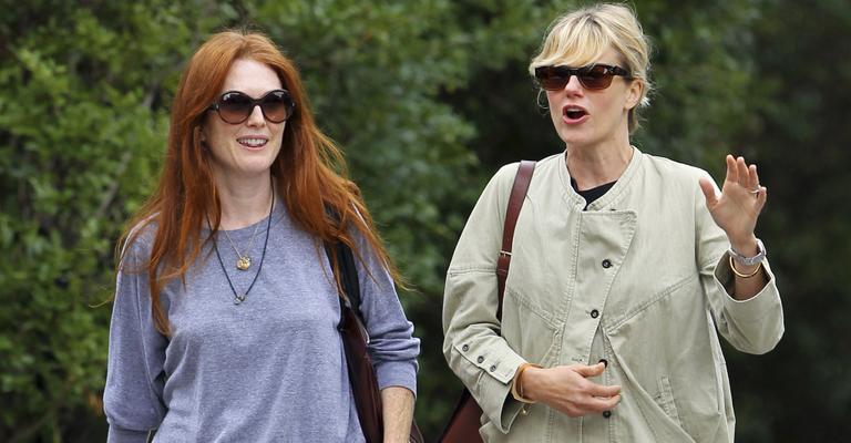 O relax da estrela Julianne Moore em Nova York