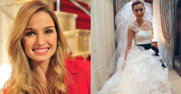 Raquel Bertani usou 3 vestidos de noiva em sequência de cenas de ‘Guerra dos Sexos’