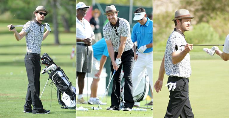 Justin Timberlake joga golfe para boa causa