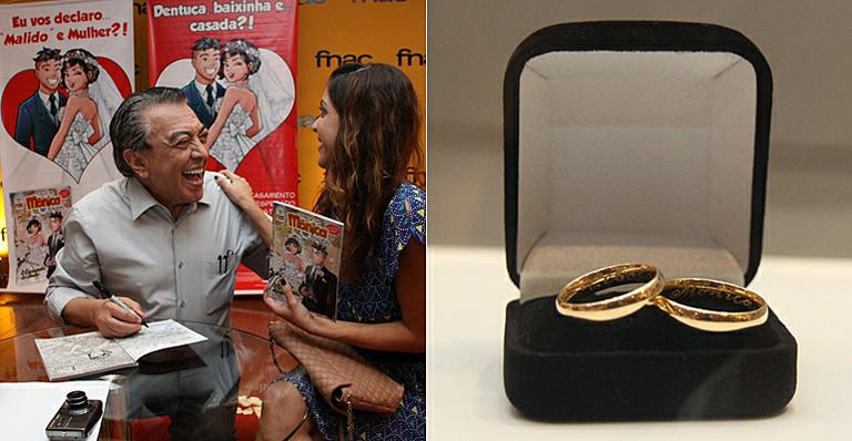 Mauricio de Sousa celebra união de Mônica e Cebolinha com sessão de autógrafos