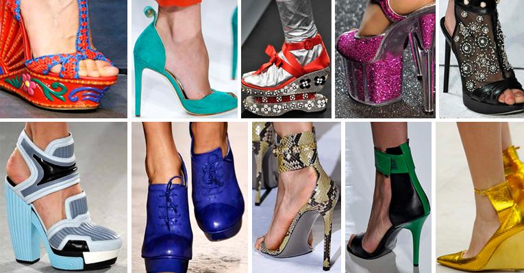 Veja os sapatos que desfilaram nas passarelas de Londres, Milão, Paris e Nova York