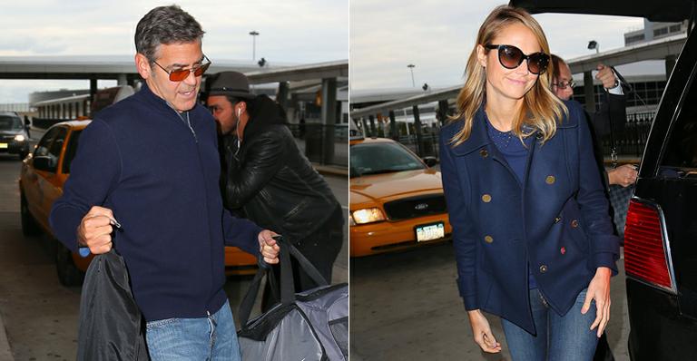 George Clooney e Stacy Keibler são vistos juntos após rumores de separação