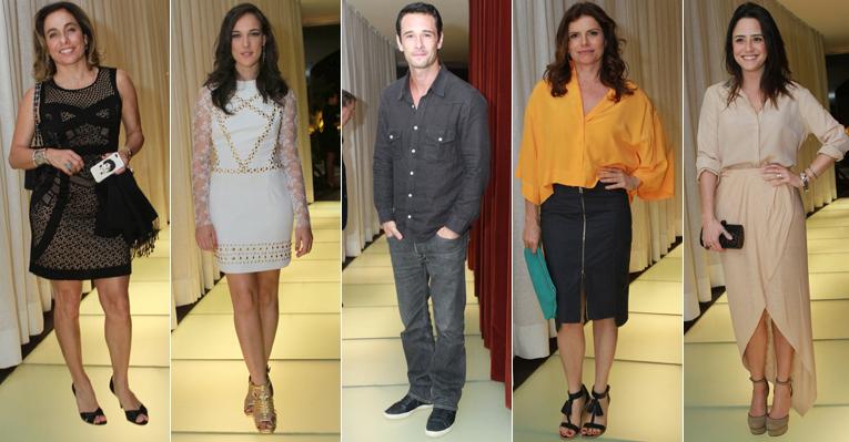 Rodrigo Santoro e belas atrizes globais vão a show de Gilberto Gil no Rio