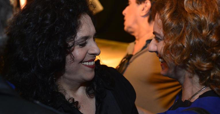 Patrícia Pillar reencontra a amiga Gal Costa após show no Rio