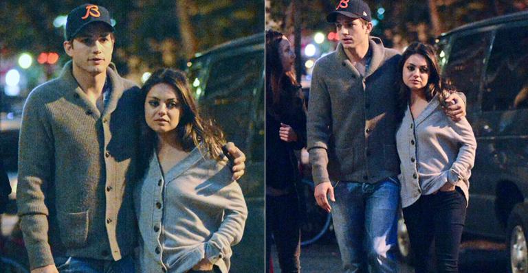 Clima de romance entre Ashton Kutcher e Mila Kunis