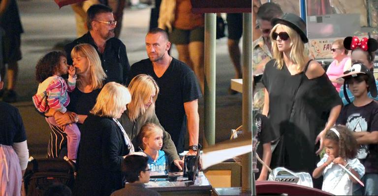 Heidi Klum leva os filhos a um parque da Disneylândia, nos Estados Unidos