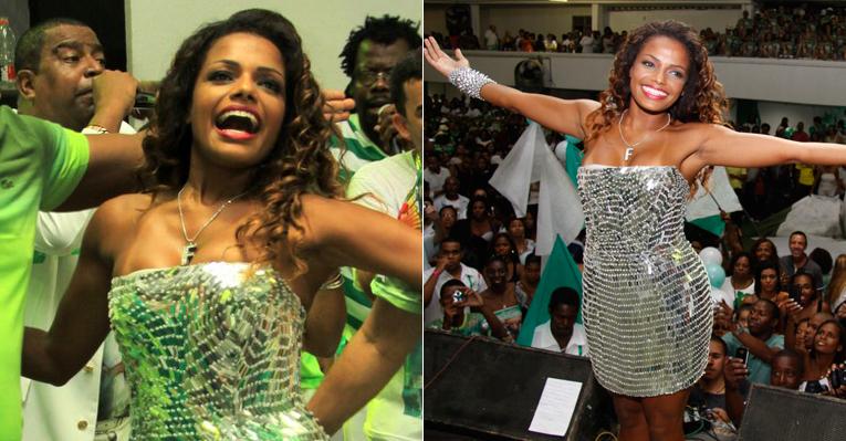 Quitéria Chagas é coroada rainha de bateria da Império Serrano