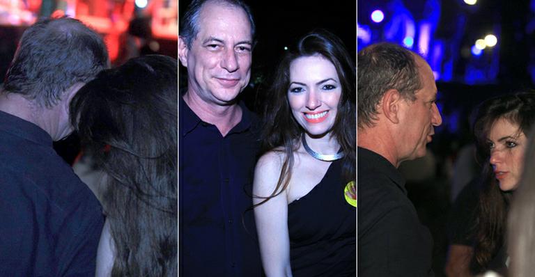 Separado de Patrícia Pillar, Ciro Gomes curte show com morena