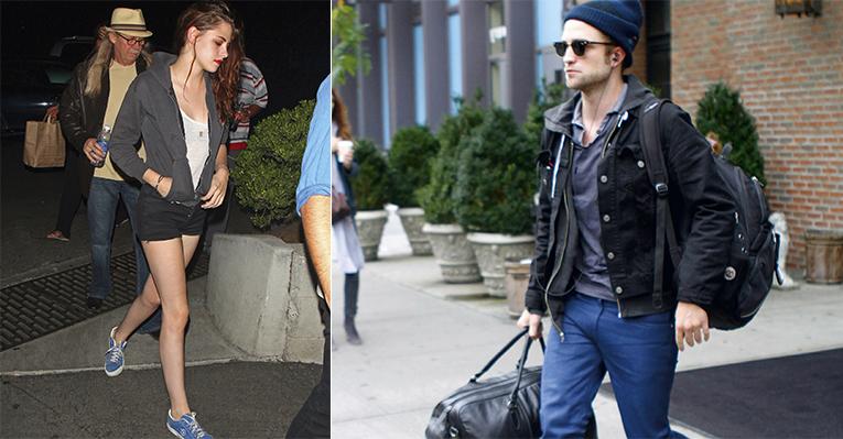 Kristen Stewart vai a show enquanto Robert Pattinson passeia por Nova York