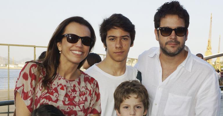 Ana Paula Araújo encontra Murilo Benício em evento