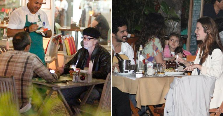 Descontraídos, Marcello Novaes e Nathalia Dill elegem restaurantes diferentes para jantar