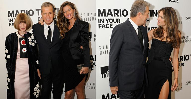 Gisele Bündchen e Alessandra Ambrosio prestigiam exposição de Mario Testino