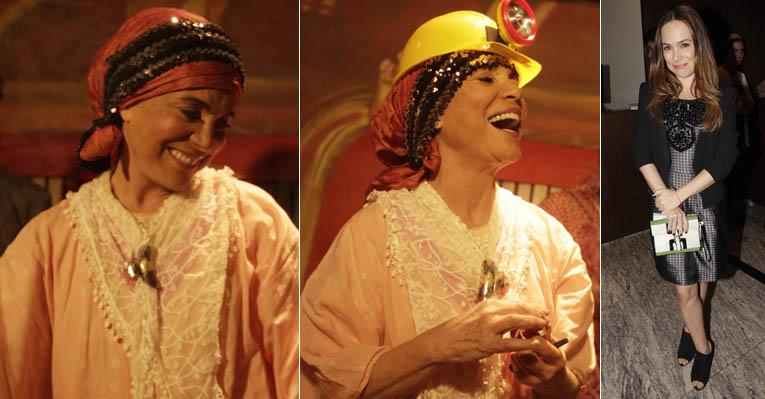 Gabriela Duarte confere a mãe no teatro na pré-estreia de ‘Raimunda, Raimunda’