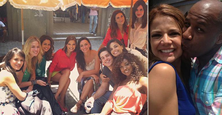 Fim de ano: elenco da Globo se reúne para gravação