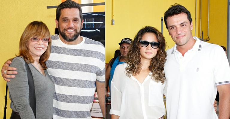 Rodrigo Lombardi e Nanda Costa prestigiam exposição no Complexo do Alemão