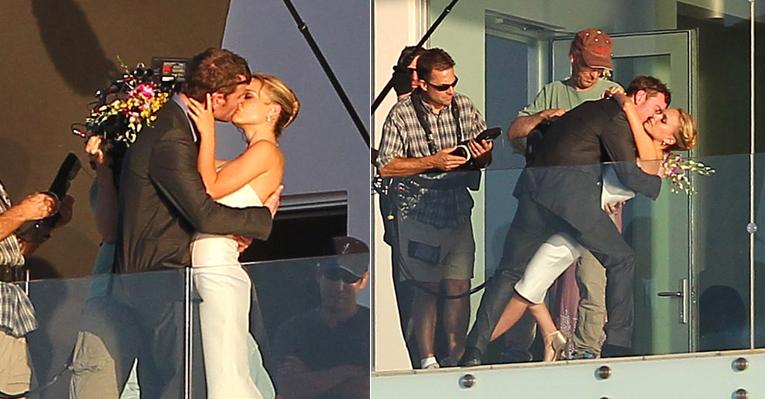 Natalie Portman e Michael Fassbender filmam sequência de casamento