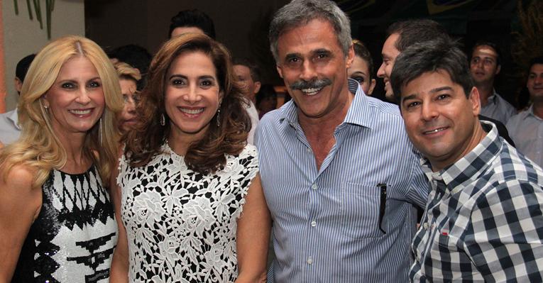 Totia Meireles e Oscar Magrini vão à festa de estreia de ‘Salve Jorge’ em Ribeirão Preto