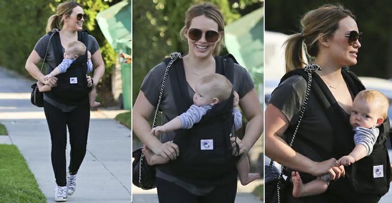 Hilary Duff e seu pequeno Luca Cruz