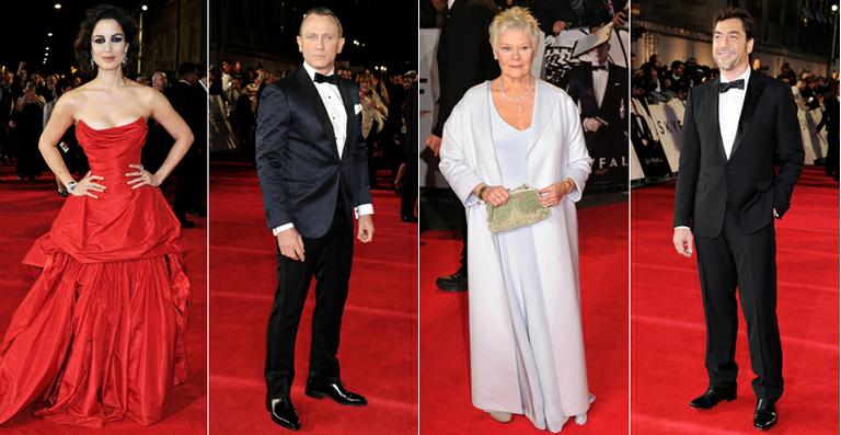 Famosos como Daniel Craig e Javier Bardem na première de ‘007 – Operação Skyfall’
