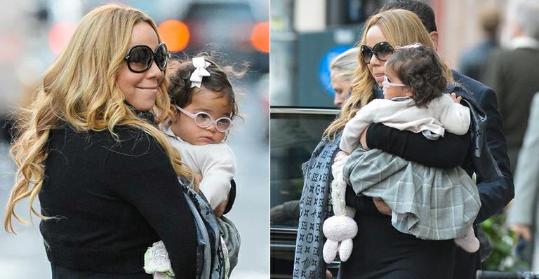 Os óculos cor-de-rosa de Monroe, a filha de Mariah Carey