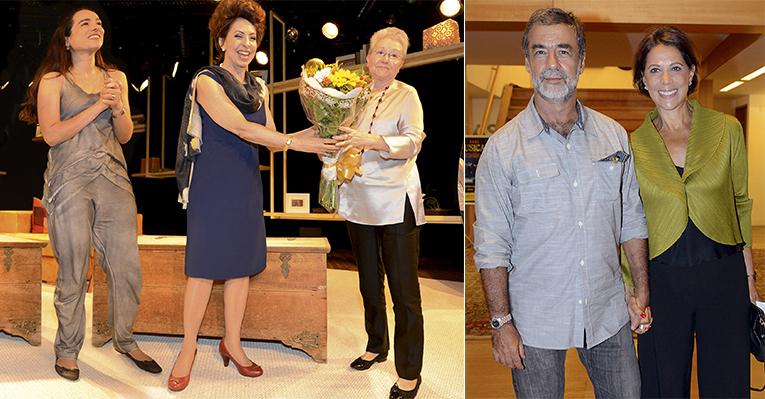 Maria Adelaide Amaral na estreia de ‘Querida Mamãe’