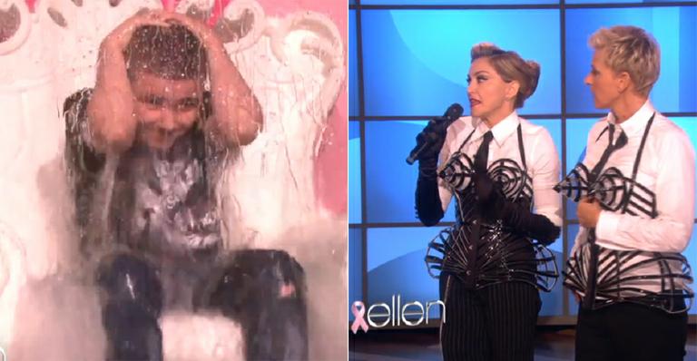Madonna faz o filho Rocco ‘pagar mico’ no programa de Ellen DeGeneres