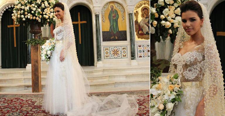 Vestido de noiva de Drika em ‘Salve Jorge’ custa em torno de R$ 40 mil