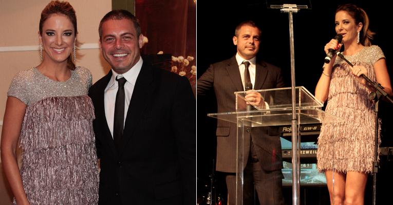 Luigi Baricelli e Ticiane Pinheiro participam de jantar beneficente em São Paulo
