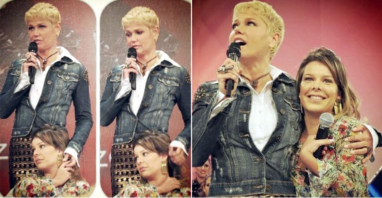 Fernanda Souza recebe cafuné de Xuxa e elogia: ‘Eu mereço essa pessoa tão doce?’
