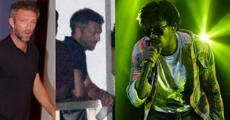 Vincent Cassel curte show de Seu Jorge no Rio de Janeiro