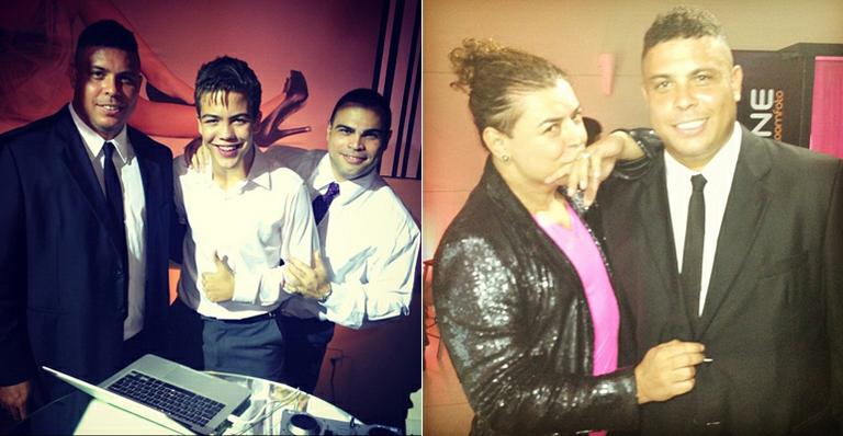 Ronaldo confere a performance do filho Ronald como DJ