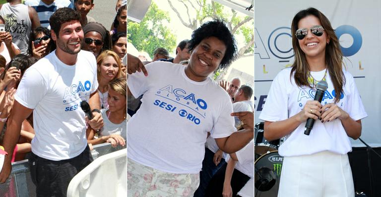 Cacau Protásio, Mariana Rios e outros famosos no Ação Global, no Rio de Janeiro