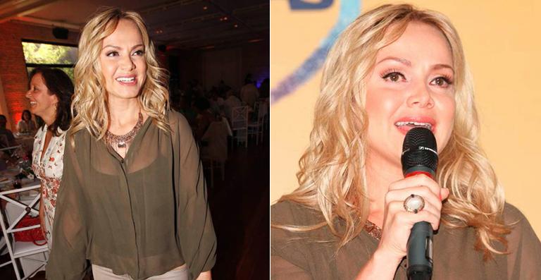 Eliana se emociona em evento beneficente