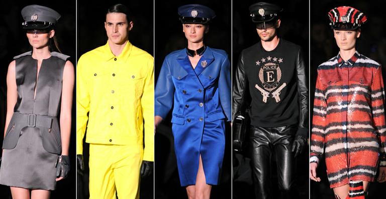 Com ‘batalhão’ de 50 homens na passarela, Ellus mostra sua coleção de inverno no SPFW