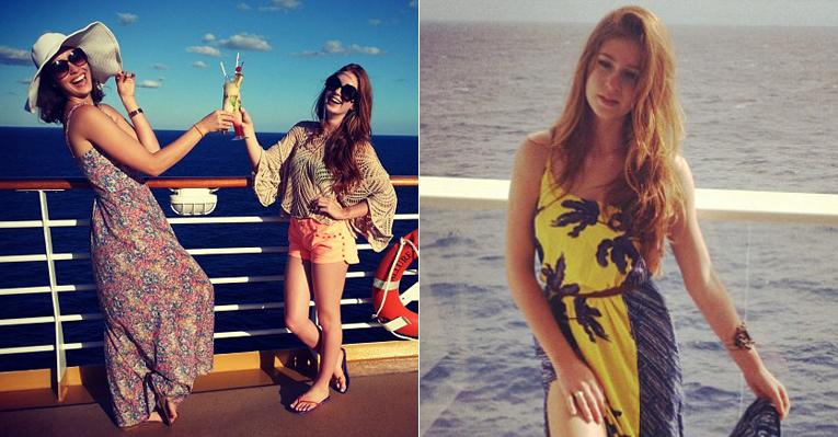 Marina Ruy Barbosa e Amanda Richter curtem férias no Caribe