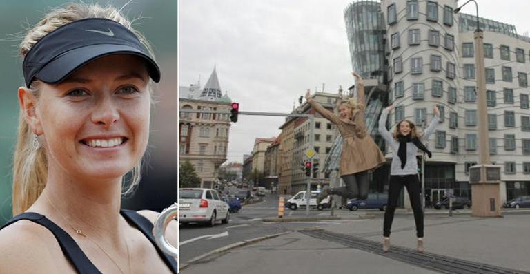 Maria Sharapova faz turismo em Praga, na República Tcheca