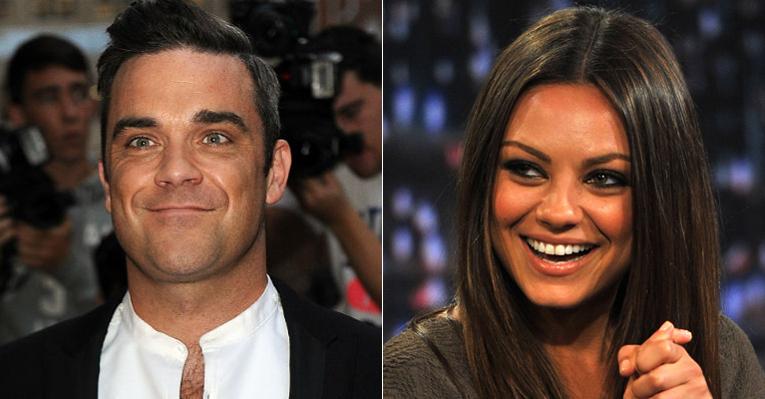Mesmo casado, Robbie Williams diz que gostaria de passar uma tarde romântica com Mila Kunis