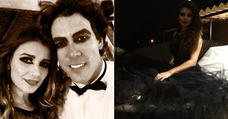 Fantasiada, Paula Fernandes comemora o aniversário do amado