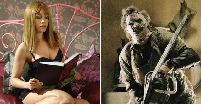 No Halloween,  Maria Melilo lembra que se assustou ao gravar cena com monstro no ‘Casseta’