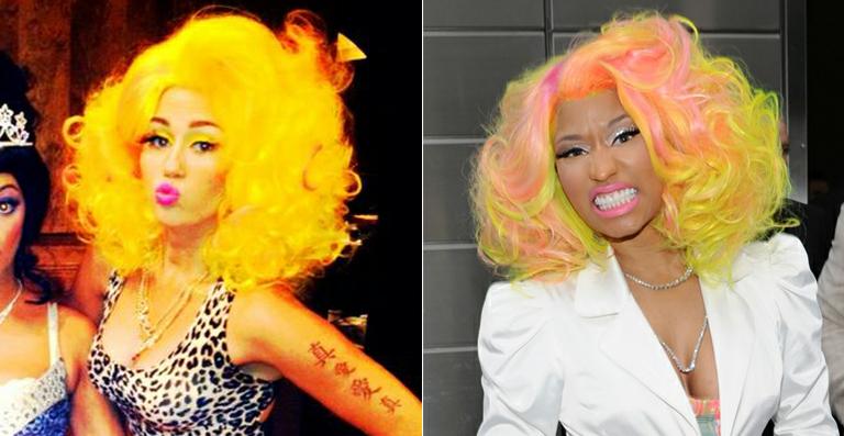 Miley Cyrus vira Nicki Minaj no Halloween