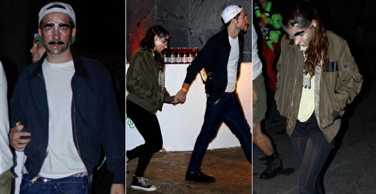 Robert Pattinson e Kristen Stewart aparecem de mãos dadas no Halloween