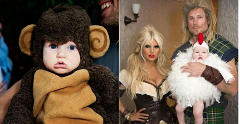 Veja as fantasias fofas da filha de Jessica Simpson