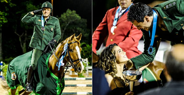 Theo vence torneio de hipismo em ‘Salve Jorge’