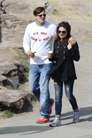 Ashton Kutcher e Mila Kunis em Sydney, Austrália