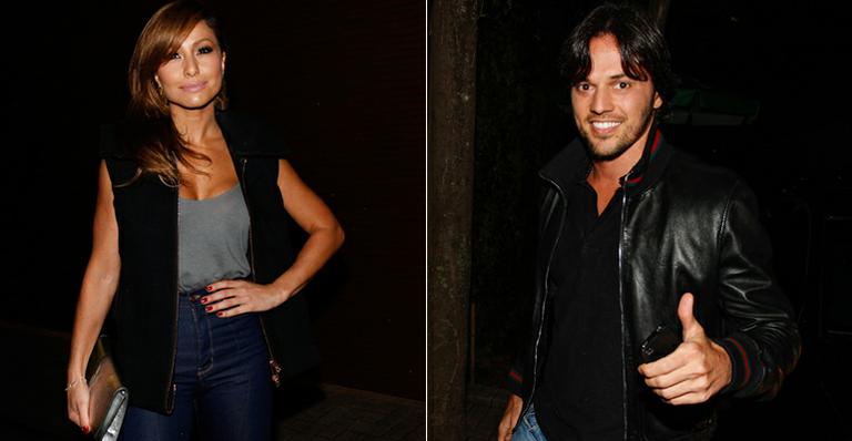 Sabrina Sato encontra o ex-namorado, Fabio Faria, na festa de aniversário de Bia Antony