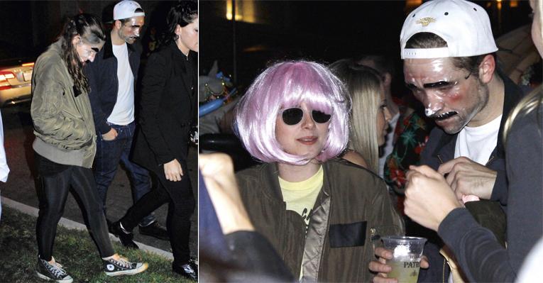 Kristen Stewart  e Robert Pattinson são vistos em festa de Halloween