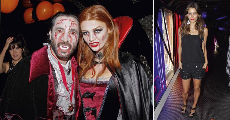 Rico Mansur festeja aniversário fantasiado de Drácula