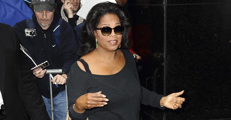 As inusitadas pantufas de Oprah Winfrey