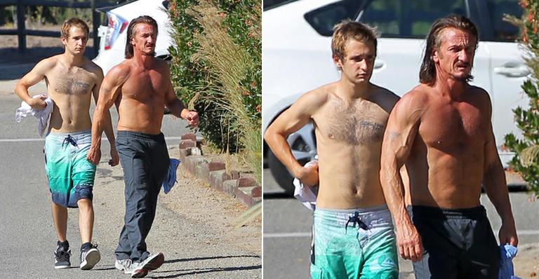 Aos 52 anos, Sean Penn surpreende pela boa forma e músculos