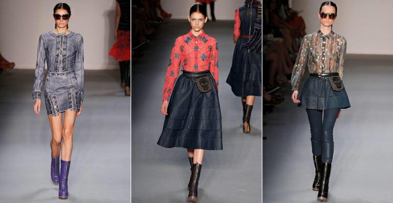 Grife Herchcovitch leva o jeans para a passarela do Fashion Rio